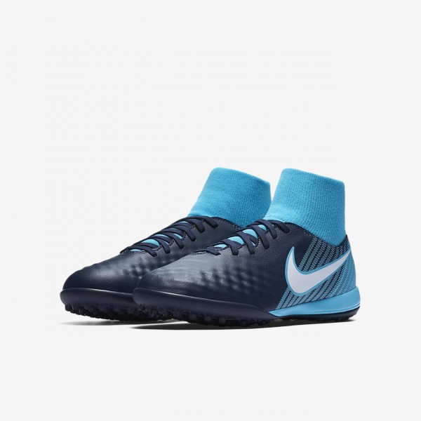 Nike Jr. Magistax Onda II Dynamic Fit Fußballschuhe Jungen Obsidian Blau Weiß 427-35209