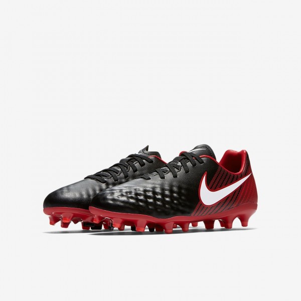 Nike Jr. Magista Onda II Fg Fußballschuhe Jungen Schwarz Rot Weiß 577-45658