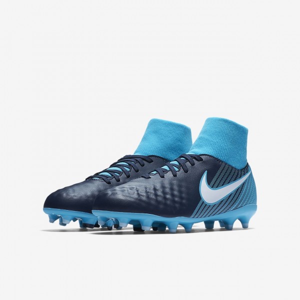 Nike Jr. Magista Onda II Dynamic Fit Fg Fußballschuhe Jungen Obsidian Blau Weiß 761-49348