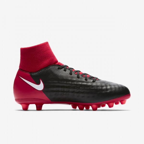 Nike Jr. Magista Onda II Dynamic Fit Ag-pro Fußballschuhe Jungen Schwarz Rot Weiß 787-59239