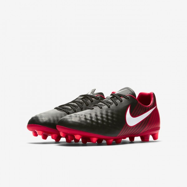 Nike Jr. Magista Onda II Ag-pro Fußballschuhe Jungen Schwarz Rot Weiß 651-83553