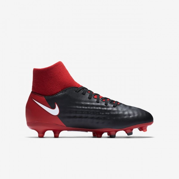 Nike Jr. Magista Onda II Dynamic Fit Fg Fußballschuhe Jungen Schwarz Rot Weiß 303-46877