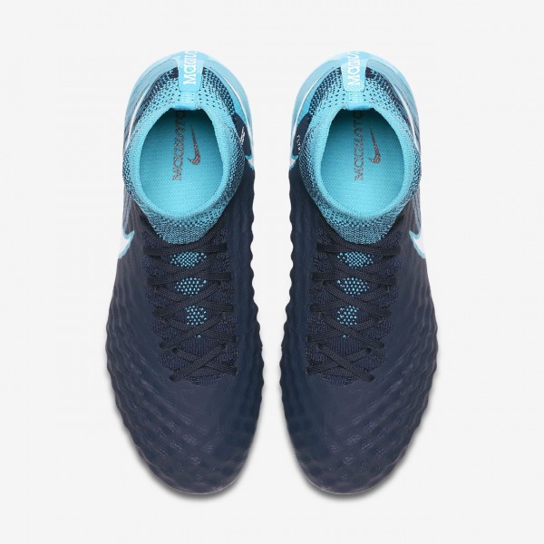 Nike Jr. Magista Obra II Fg Fußballschuhe Jungen Obsidian Blau Weiß 459-62352