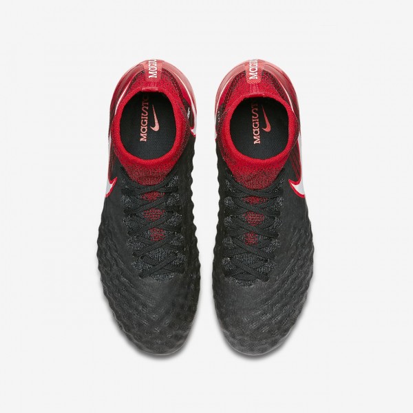 Nike Jr. Magista Obra II Fg Fußballschuhe Jungen Schwarz Rot Weiß 645-97635
