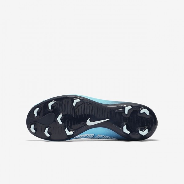 Nike Jr. Mercurial Victory VI Fg Fußballschuhe Jungen Obsidian Blau Weiß 545-32282