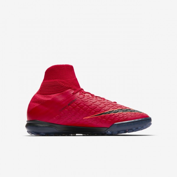 Nike Jr. Hypervenomx Proximo II Dynamic Fit Tf Fußballschuhe Jungen Rot Schwarz 337-54669