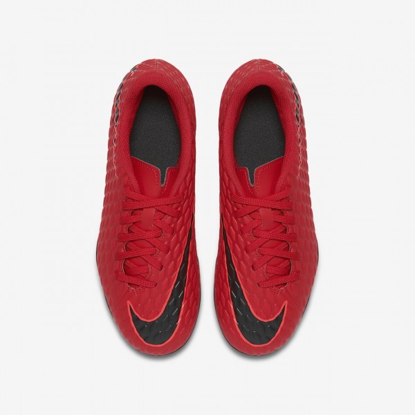 Nike Jr. Hypervenom Phade 3 Fg Fußballschuhe Jungen Rot Schwarz 598-51048