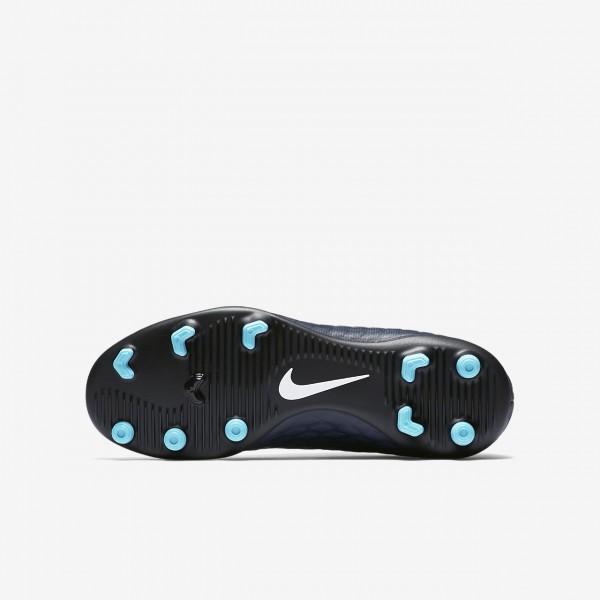 Nike Jr. Hypervenom Phade 3 Fg Fußballschuhe Jungen Obsidian Blau Weiß 348-89658