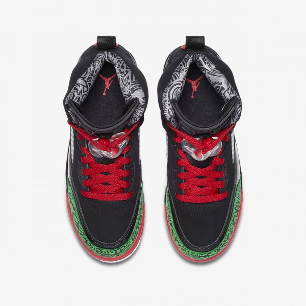 Nike Jordan Spizike Outdoor Schuhe Jungen Schwarz Grün Weiß Rot 822-60127