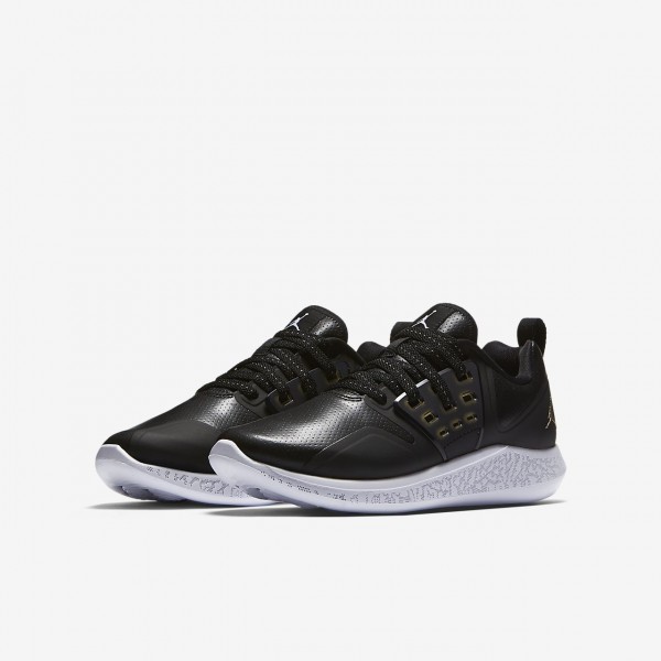 Nike Jordan Grind Trainingsschuhe Jungen Schwarz Weiß Metallic Gold 512-28479