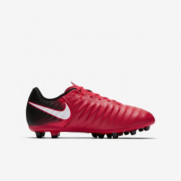 Nike Jr. Tiempo Ligera Ag-pro Fußballschuhe Mädchen Schwarz Rot Weiß 792-31298