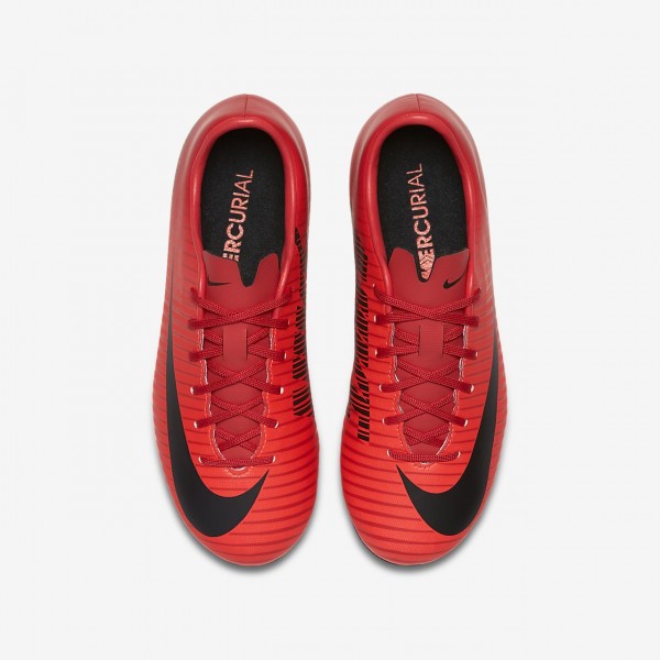 Nike Jr. Mercurial Victory VI Fg Fußballschuhe Mädchen Rot Schwarz 816-72620