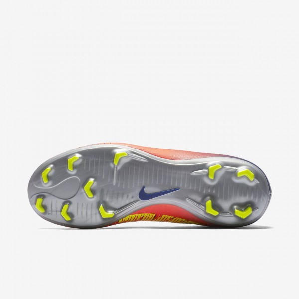 Nike Jr. Mercurial Victory VI Dynamic Fit Fußballschuhe Mädchen Tiefes Königsblau Blau Rot Orange Si