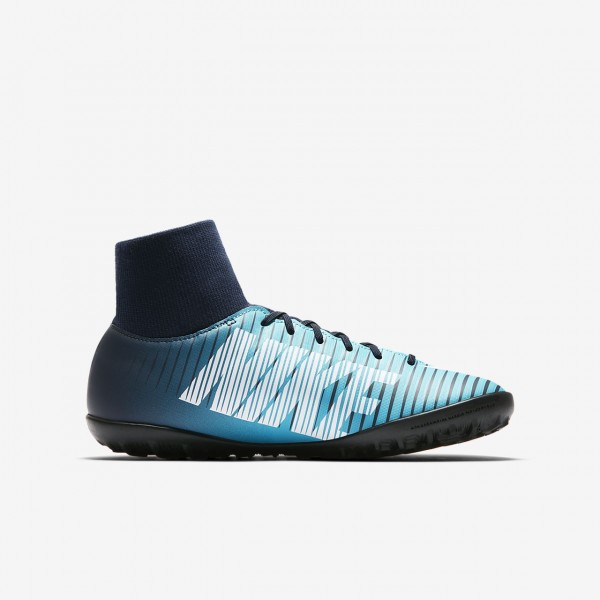 Nike Jr. Mercurialx Victory VI Dynamic Fit Tf Fußballschuhe Mädchen Obsidian Blau Weiß 222-59949