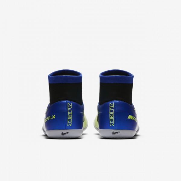 Nike Jr. Mercurialx Victory VI Dynamic Fit Neymar Ic Fußballschuhe Mädchen Blau Silber Grün Schwarz