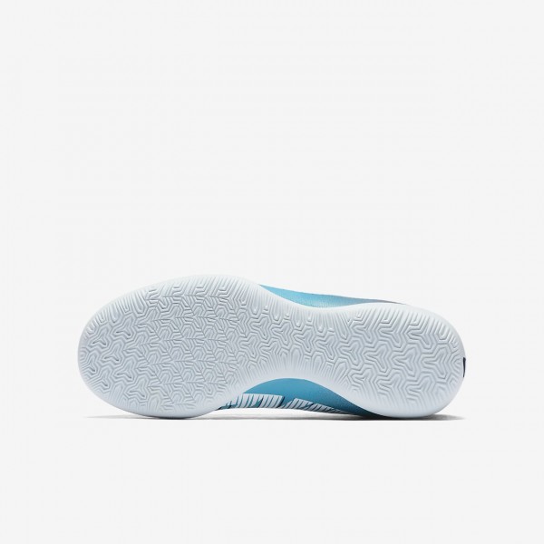 Nike Jr. Mercurialx Victory VI Dynamic Fit Ic Fußballschuhe Mädchen Blau Weiß 583-21108
