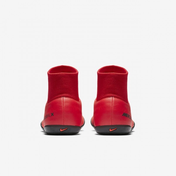 Nike Jr. Mercurialx Victory VI Dynamic Fit Ic Fußballschuhe Mädchen Rot Schwarz 404-58780