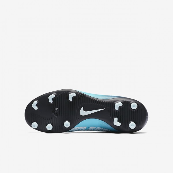 Nike Jr. Mercurial Vortex III Fg Fußballschuhe Mädchen Obsidian Blau Weiß 778-21095