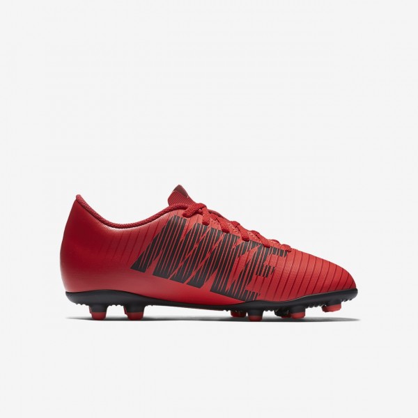 Nike Jr. Mercurial Vortex III Fg Fußballschuhe Mädchen Rot Schwarz 965-71840