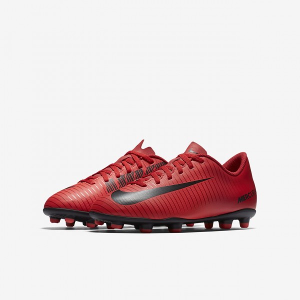 Nike Jr. Mercurial Vortex III Fg Fußballschuhe Mädchen Rot Schwarz 965-71840