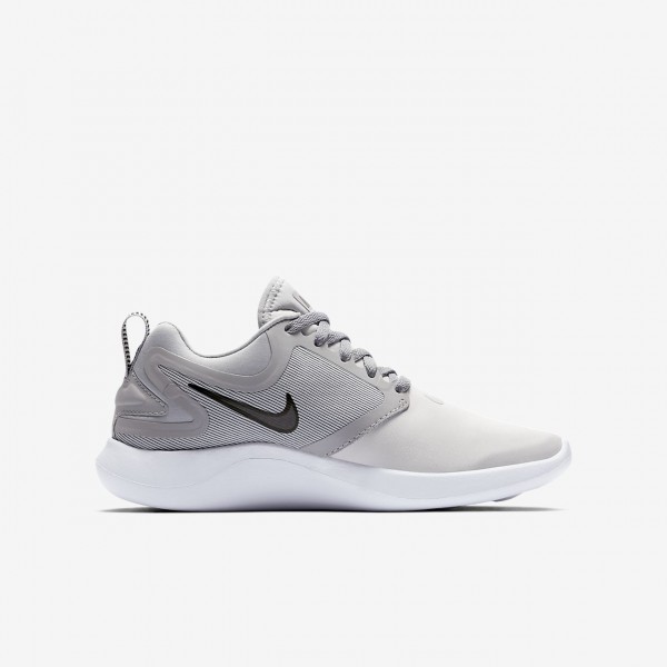 Nike Lunarsolo Laufschuhe Mädchen Platin Grau Schwarz 693-53713