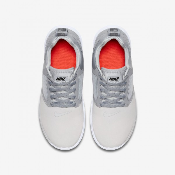 Nike Lunarsolo Laufschuhe Mädchen Platin Grau Schwarz 693-53713