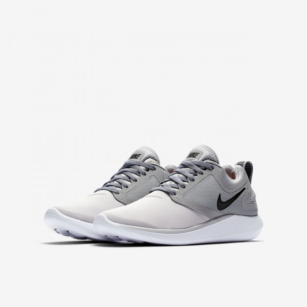 Nike Lunarsolo Laufschuhe Mädchen Platin Grau Schwarz 693-53713