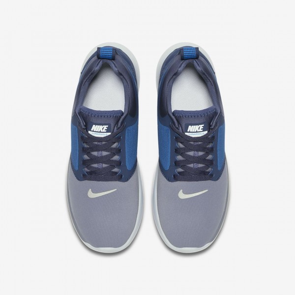 Nike Lunarsolo Laufschuhe Mädchen Obsidian Tiefes Königsblau Blau Rot Metallic Silber 744-89169