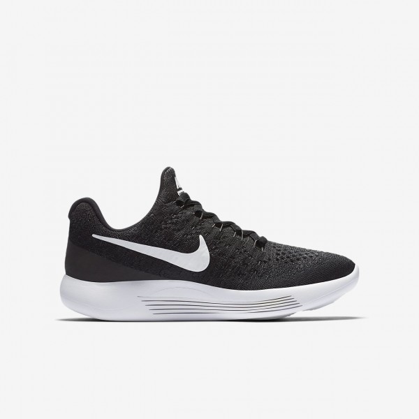Nike Lunarepic low Flyknit 2 Laufschuhe Mädchen Schwarz Weiß 599-77153