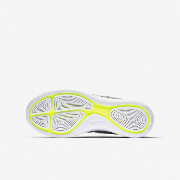 Nike Lunarepic low Flyknit 2 Laufschuhe Mädchen Grau Blau Grün Metallic Silber 873-93813