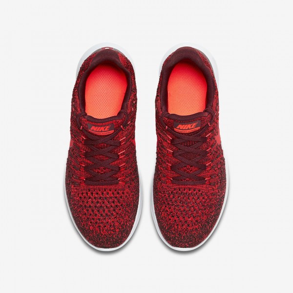 Nike Lunarepic low Flyknit 2 Laufschuhe Mädchen Dunkelrot Schwarz 319-74351