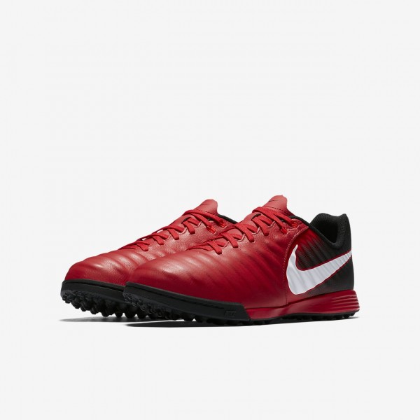 Nike Jr. Tiempox Ligera Iv Tf Fußballschuhe Mädchen Schwarz Rot Weiß 829-12096
