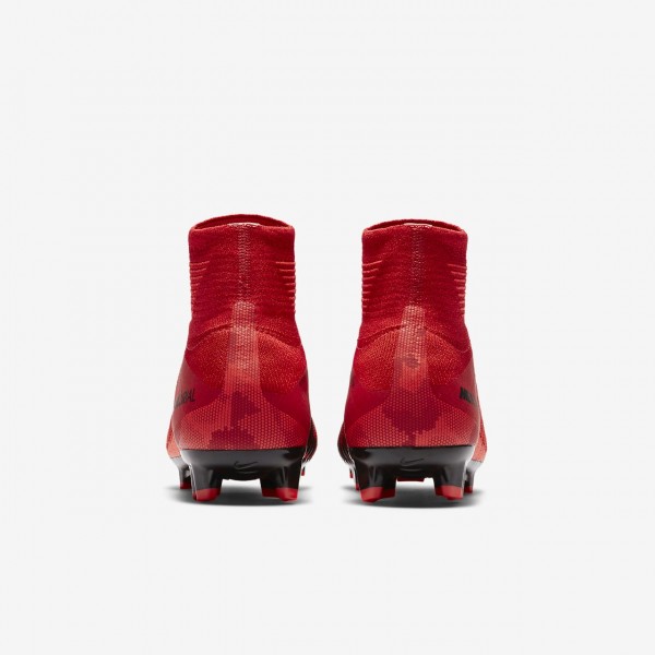 Nike Jr. Mercurial Superfly V Dynamic Fit Fg Fußballschuhe Mädchen Rot Schwarz 631-43087