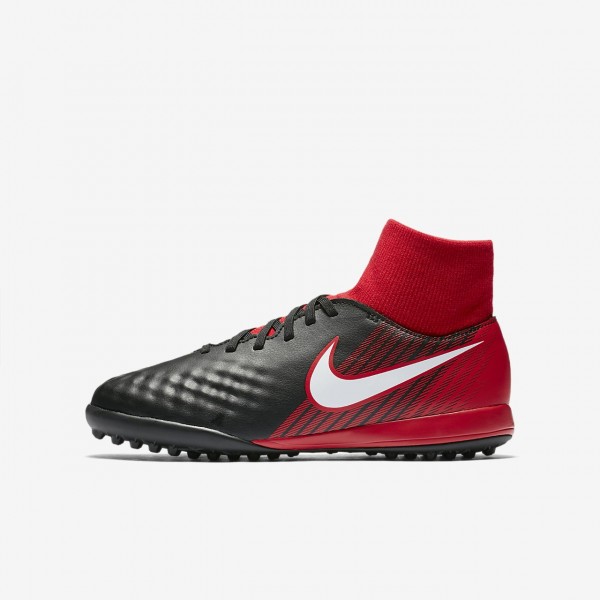 Nike Jr. Magistax Onda II Dynamic Fit Tf Fußballschuhe Mädchen Schwarz Rot Weiß 416-35424