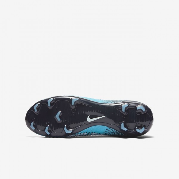 Nike Jr. Mercurial Superfly V Dynamic Fit Fg Fußballschuhe Mädchen Obsidian Blau Weiß 846-77043