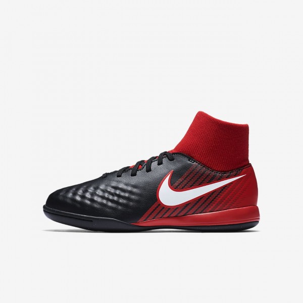 Nike Jr. Magistax Onda II Dynamic Fit Ic Fußballschuhe Mädchen Schwarz Rot Weiß 144-91658