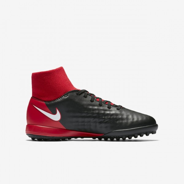Nike Jr. Magistax Onda II Dynamic Fit Tf Fußballschuhe Mädchen Schwarz Rot Weiß 416-35424