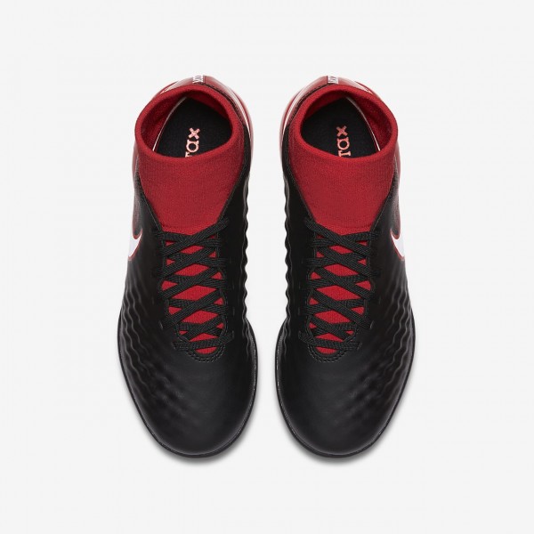 Nike Jr. Magistax Onda II Dynamic Fit Tf Fußballschuhe Mädchen Schwarz Rot Weiß 416-35424