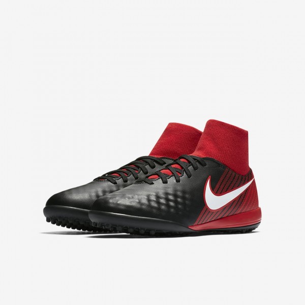 Nike Jr. Magistax Onda II Dynamic Fit Tf Fußballschuhe Mädchen Schwarz Rot Weiß 416-35424