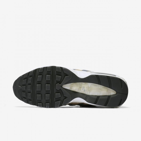 Nike Air Max 95 Premium Freizeitschuhe Herren Grau Tiefes Grau Beige 528-95845
