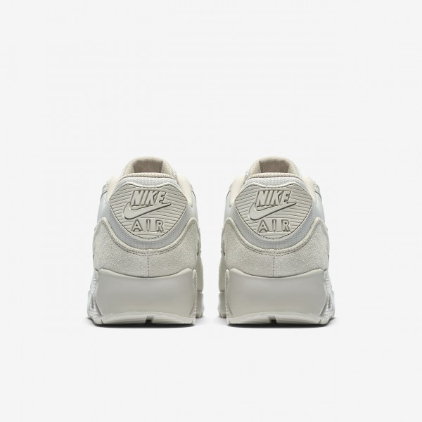 Nike Air Max 90 Premium Freizeitschuhe Herren Weiß Grau 332-30254