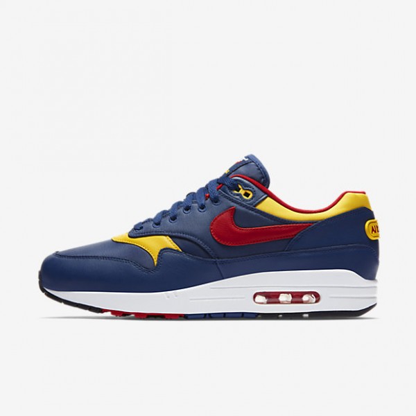 Nike Air Max 1 Premium Freizeitschuhe Herren Navy ...