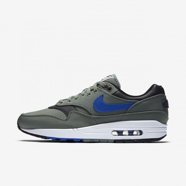 Nike Air Max 1 Premium Freizeitschuhe Herren Grün Weiß Schwarz Königsblau 823-13807