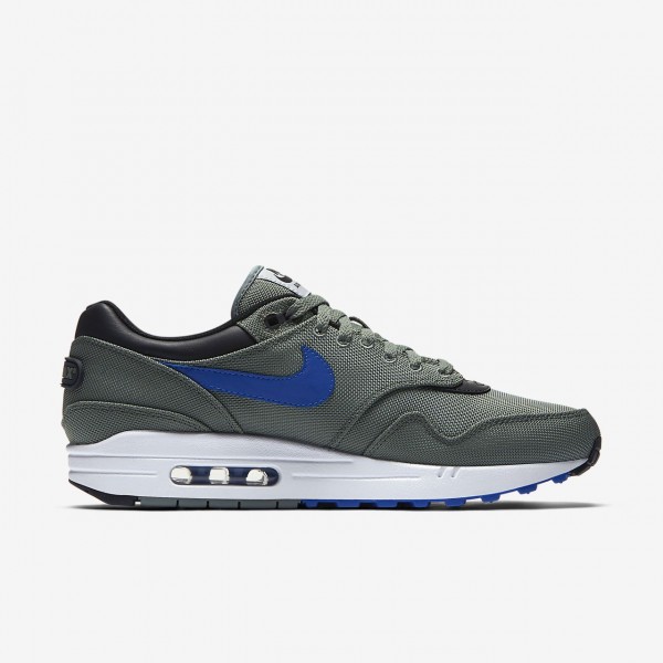 Nike Air Max 1 Premium Freizeitschuhe Herren Grün Weiß Schwarz Königsblau 823-13807
