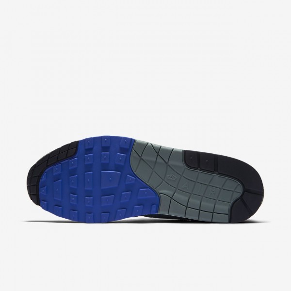 Nike Air Max 1 Premium Freizeitschuhe Herren Grün Weiß Schwarz Königsblau 823-13807