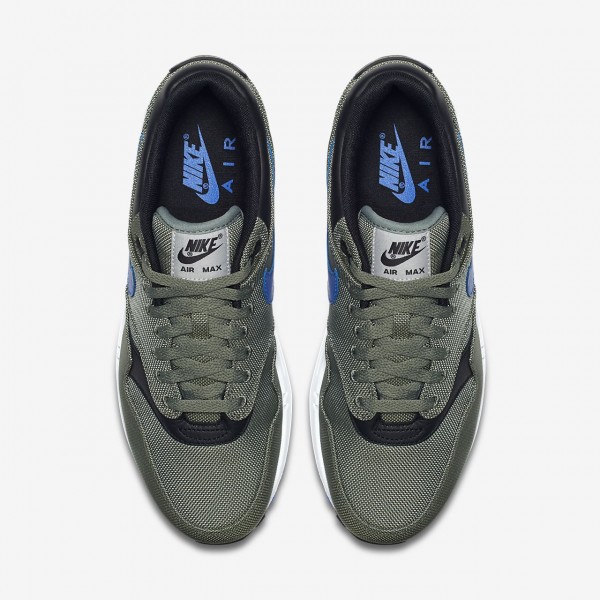 Nike Air Max 1 Premium Freizeitschuhe Herren Grün Weiß Schwarz Königsblau 823-13807