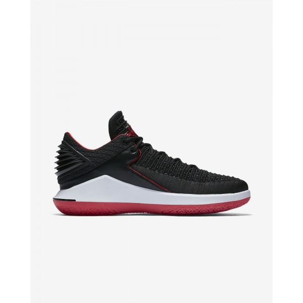 Nike Air Jordan XXXII low Bred Basketballschuhe Herren Schwarz Weiß Rot 433-91608
