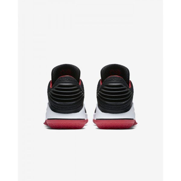 Nike Air Jordan XXXII low Bred Basketballschuhe Herren Schwarz Weiß Rot 433-91608