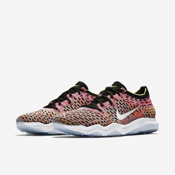 Nike Air Zoom Fearless Flyknit Lux Trainingsschuhe Damen Schwarz Grün Rosa Weiß 672-19034