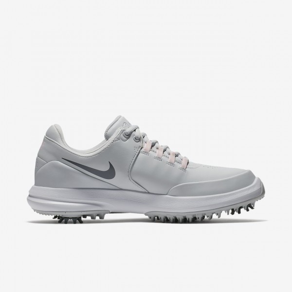 Nike Air Zoom Accurate Golfschuhe Damen Platin Pink Weiß Grau 343-61243